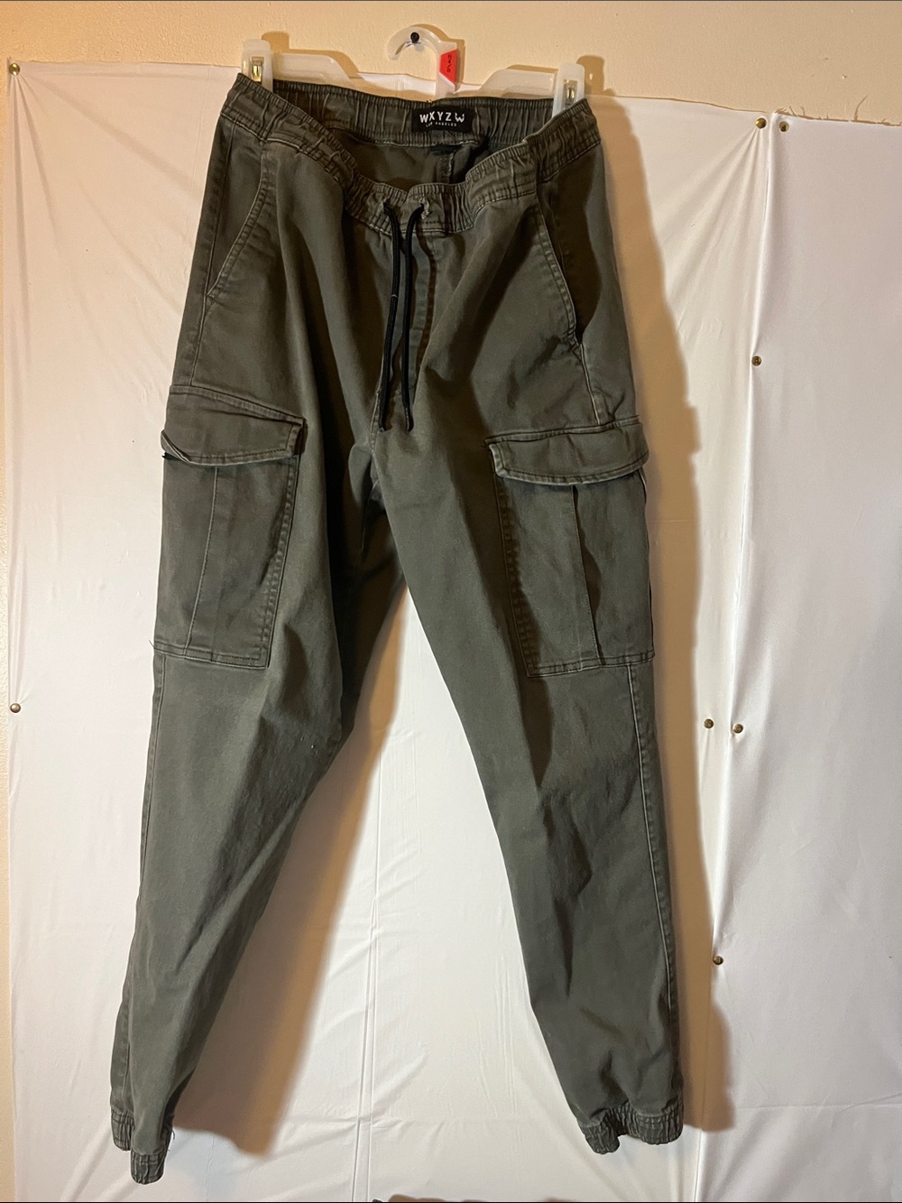 WXYZ Olive Cargo Jogger Pants for Men